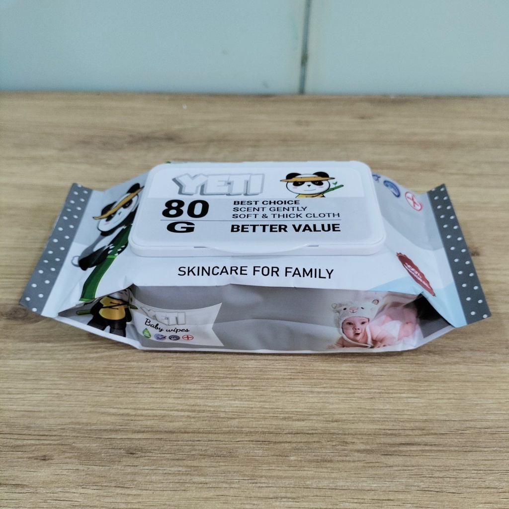 Khăn Giấy Ướt YeTi Thái Lan Không Mùi 80gr
