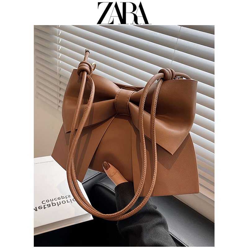Túi Xách Zara Dáng Xô Sức Chứa Lớn Thời Trang Thu Đông Phong Cách Pháp Cho Nữ