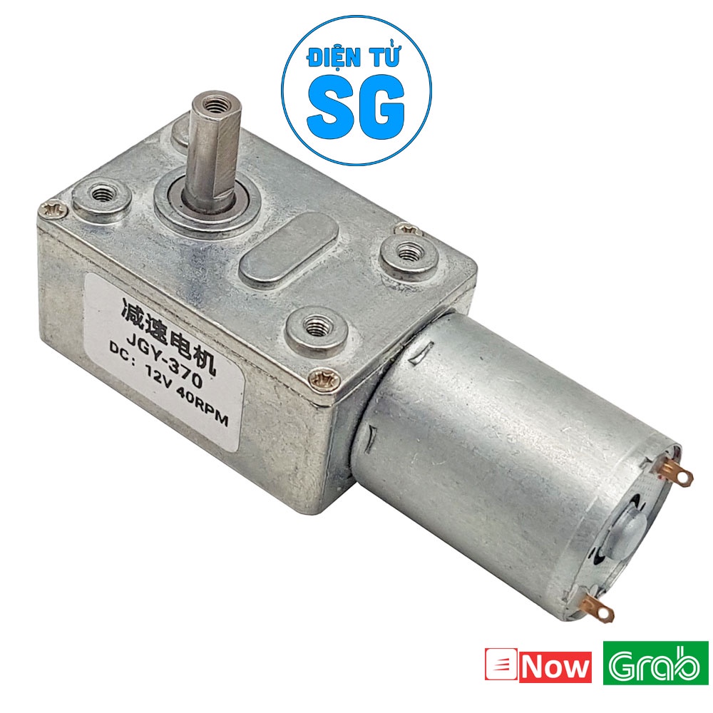 Động cơ giảm tốc hộp số vuông góc JGY370 18 RPM / 40 RPM / 160 RPM (Tốc độ tùy chọn)