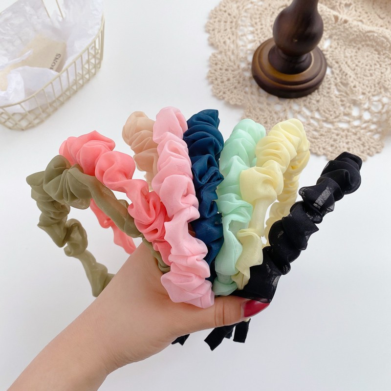 Băng Đô Cài Tóc Phong Cách Hàn Quốc Xinh Xắn Dành Cho Nữ