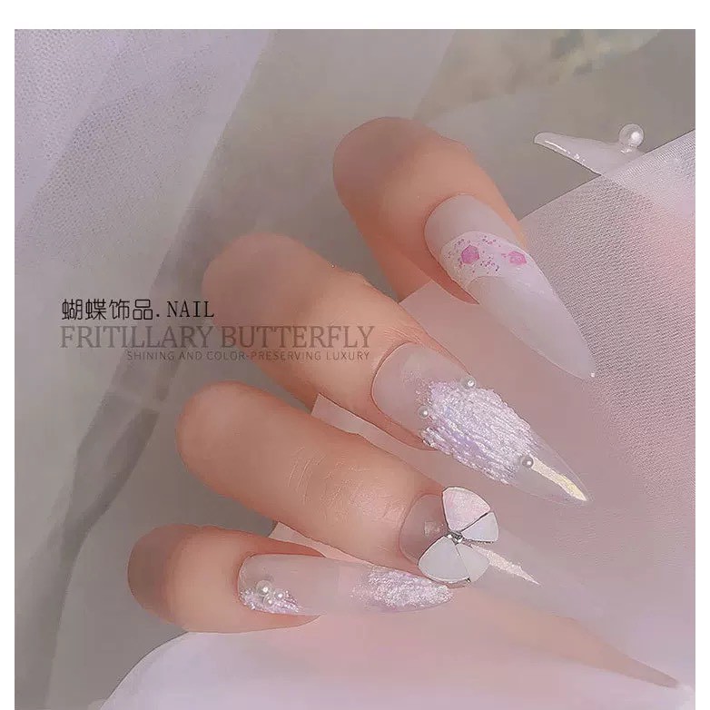 Charm Bướm Đá Ánh Xà Cừ TRANG TRÍ MÓNG