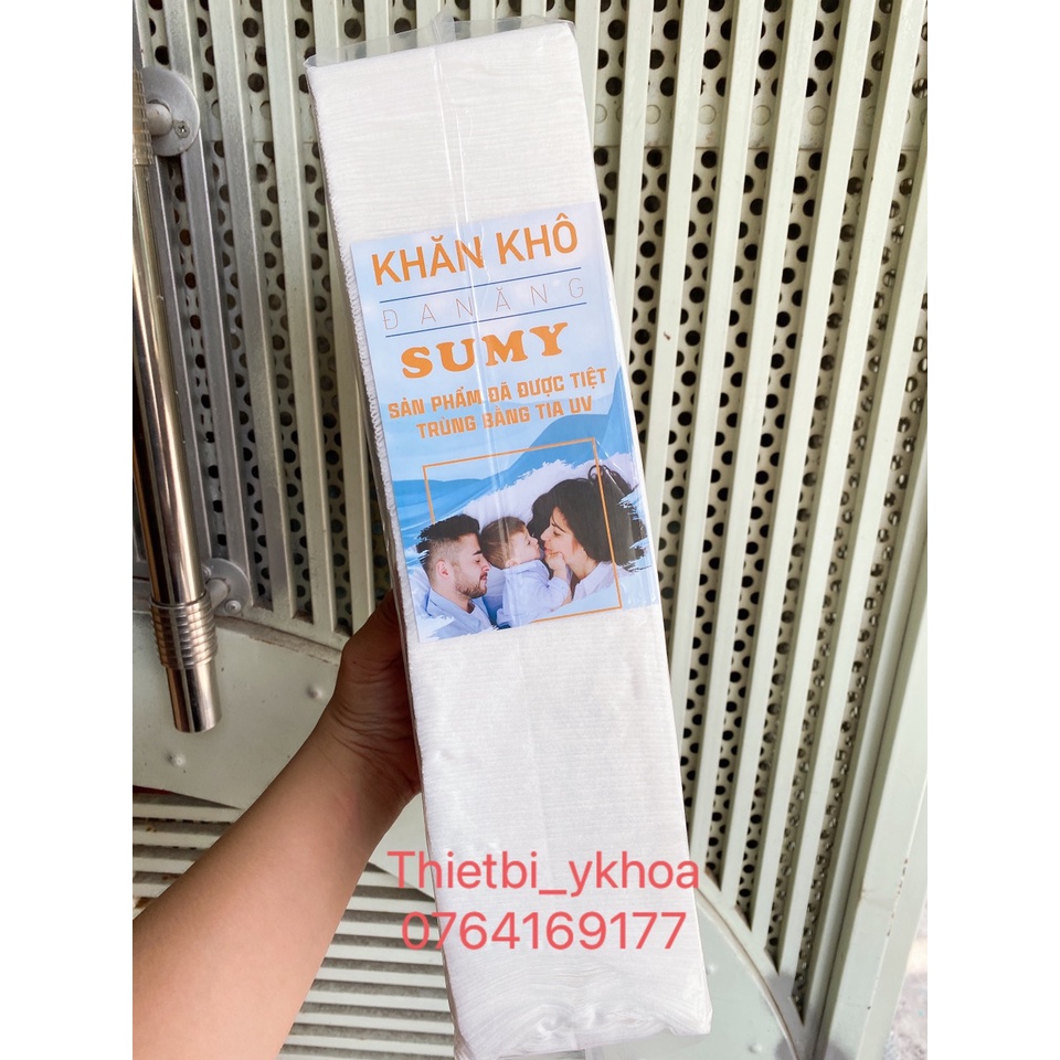 Khăn Cây Lau Mặt Spa SuMy Tiệt Trùng Bằng Tia UV ( Bịch 210 Tờ ) - Khăn Khô Đa Năng SUMMY 210 Tờ