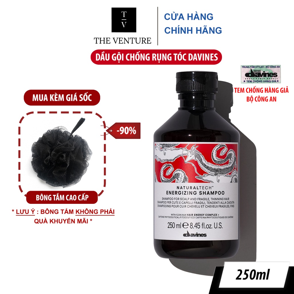 Dầu Gội Chống Rụng Tóc Davines Naturaltech Energizing Shampoo Chính Hãng 250ml