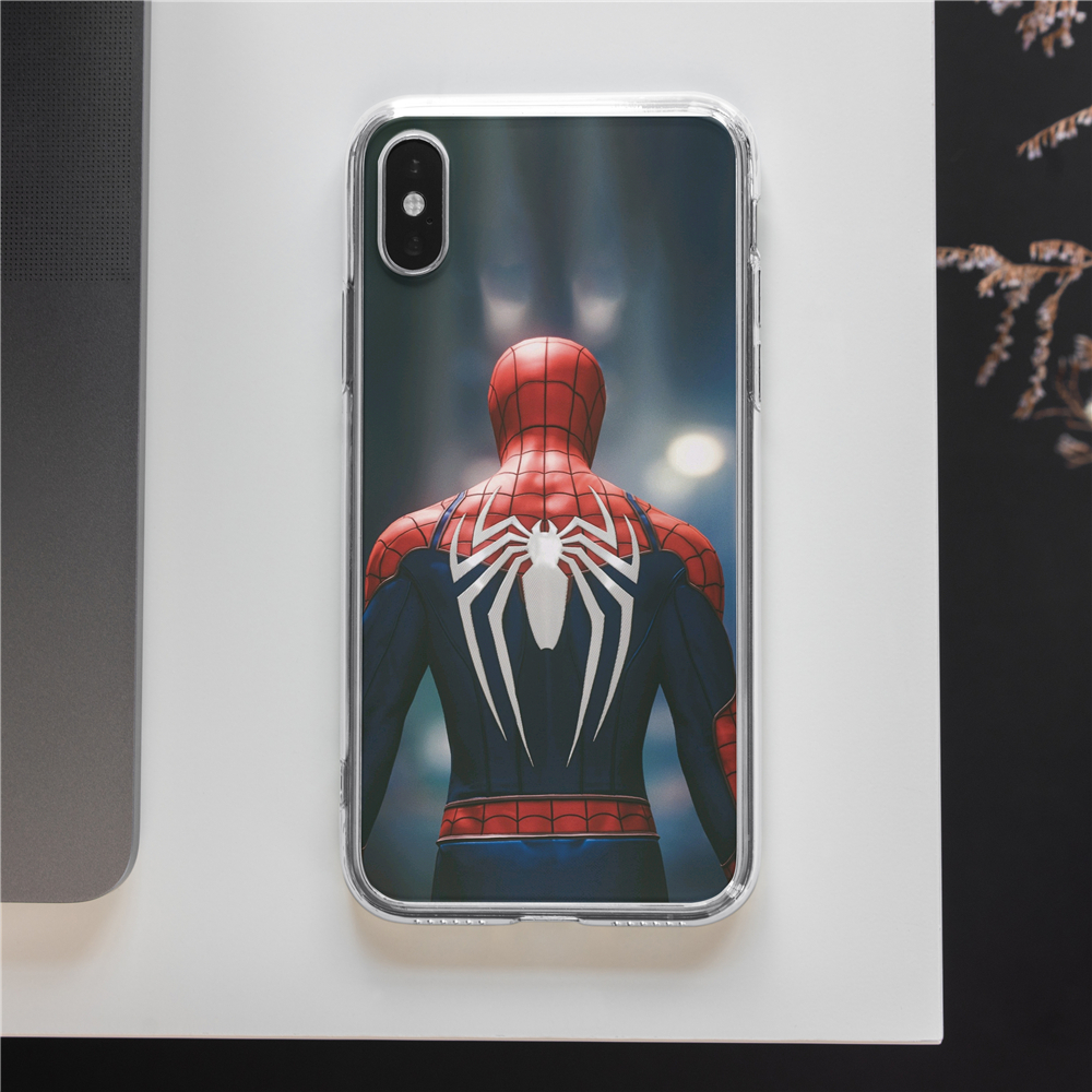 MARVEL Ốp Lưng Tpu Mềm Trong Suốt In Hình Người Nhện Cho Y91C Y19 Y17 / Y15 / Y12 Y11 Y66 Y83 / Y81 Y55 / Y55A Y51 / Y51A Old Y20 / Y20I Y31 2021 Y30 Y93 Y95 Y71 Y53