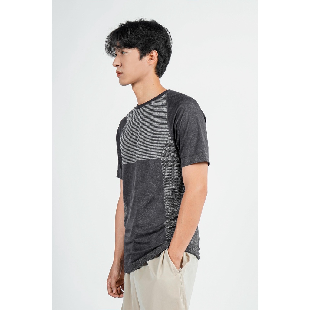 Áo Thun Thể Thao Nam Tay Ngắn Phối Màu Form Slim - Routine 10F21TSSA001