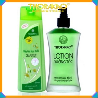 Bộ đôi hoàn hảo: Lotion dưỡng tóc 120ml - Dầu gội hoa bưởi 400ml Thorakao