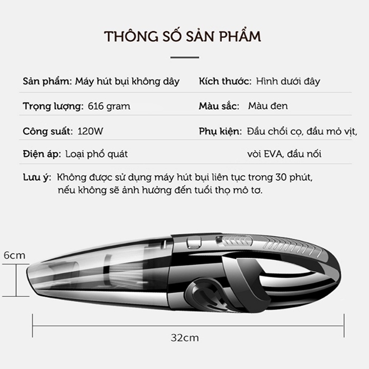 [Mã SKAMCLU9 giảm 10% đơn 100K] MÁY HÚT BỤI GIA ĐÌNH - MÁY HÚT BỤI Ô TÔ