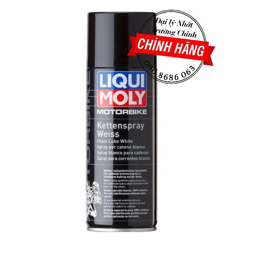 Chai dưỡng sên, xịt sên Liqui Moly White Grease 1591 400ML