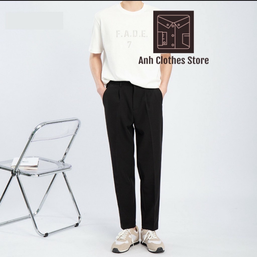 Quần baggy nam ống rộng phong cách Hàn ảnh thật màu đen - Anhclother Store | BigBuy360 - bigbuy360.vn