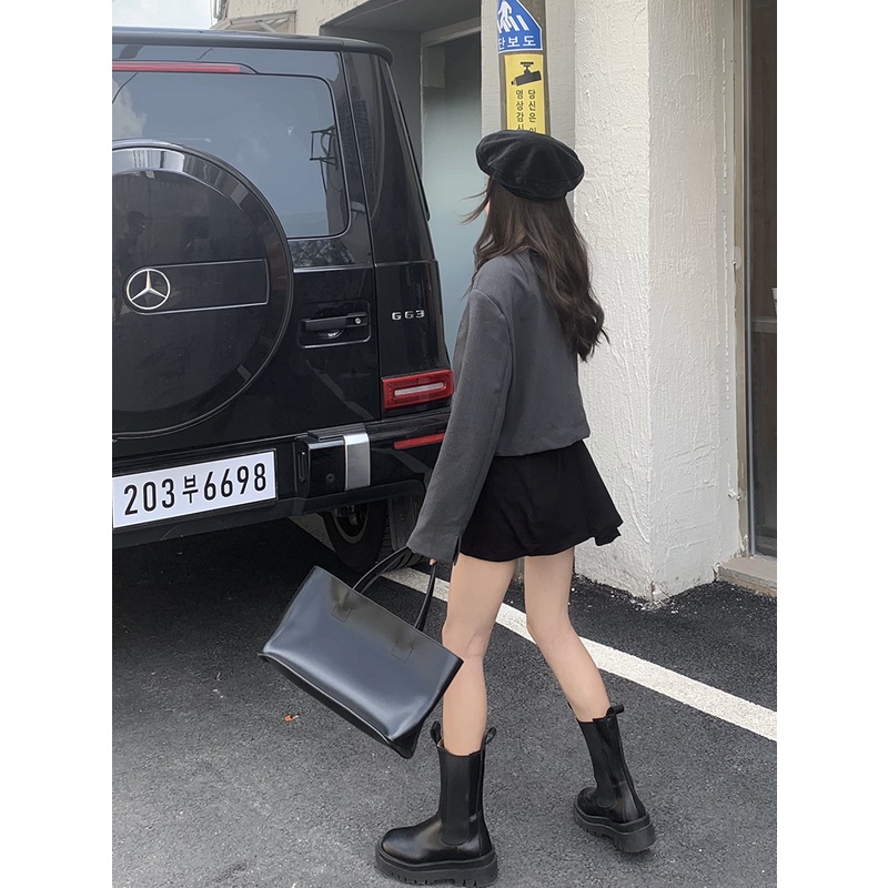 Đầm Hai Dây Tay Dài / Áo Khoác Vest Dáng Ôm Đính Ngọc Trai Thời Trang Hàn Quốc Quyến Rũ Cho Nữ