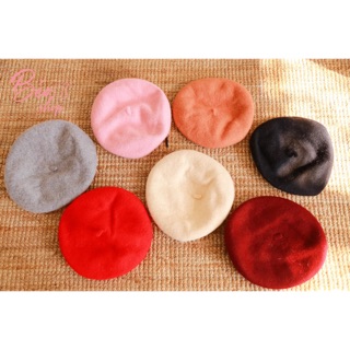 Mũ nồi dạ beret Hàn Quốc , nón dạ trơn , mũ nồi trơn