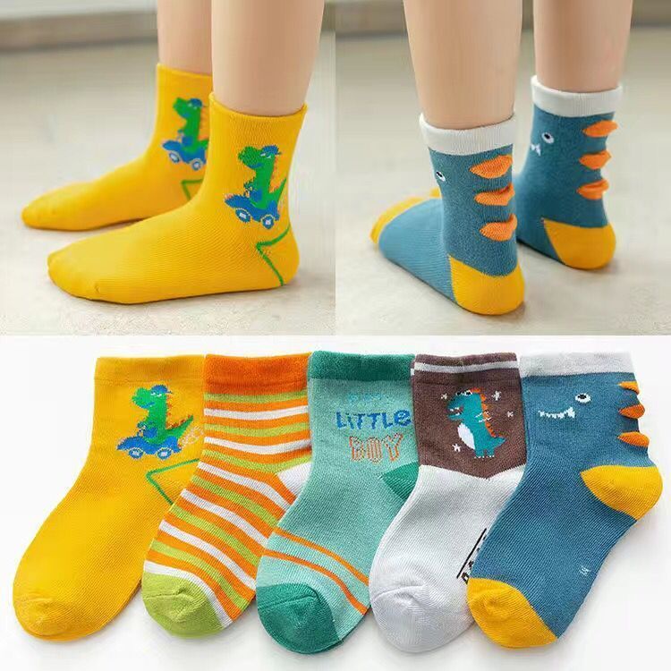 Vớ Cotton Màu Trơn Dễ Thương Thời Trang Xuân Thu Cho Bé