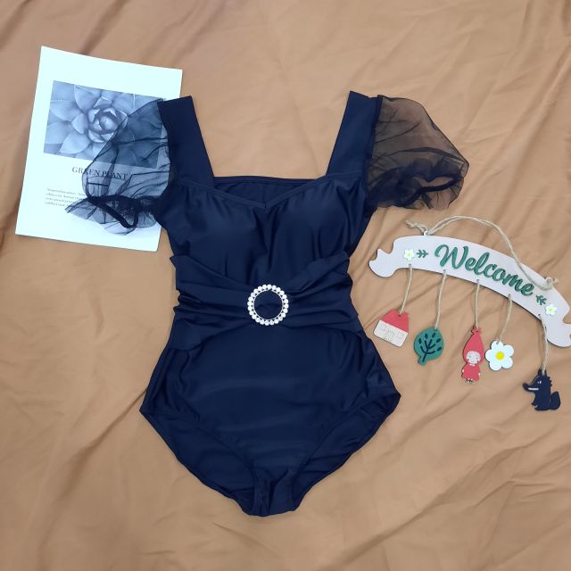 Bikini Một Mảnh Liền Thân Khoen Eo Tay Lưới HANI128 | BigBuy360 - bigbuy360.vn