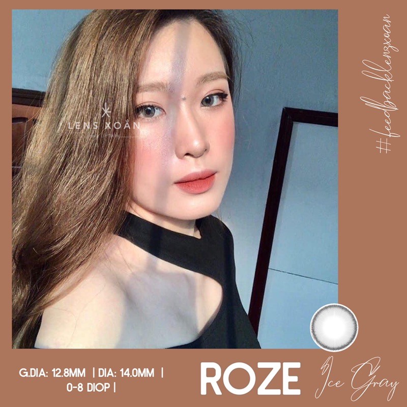 KÍNH ÁP TRÒNG ROZE ICE GRAY