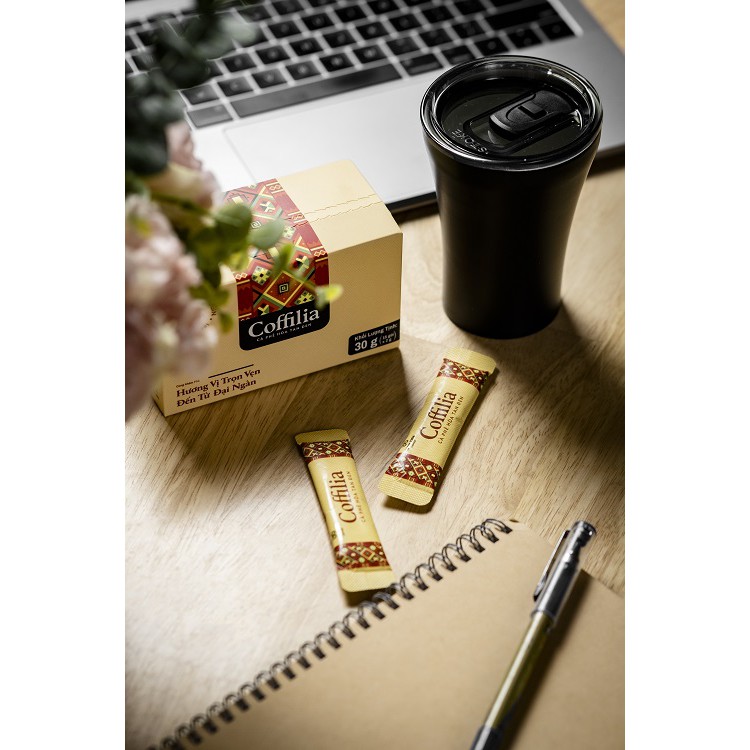 [MUA 2 TẶNG 1]Cà phê hòa tan đen - Coffilia hộp 30g, cà phê nguyên chất vị nguyên bản. | BigBuy360 - bigbuy360.vn