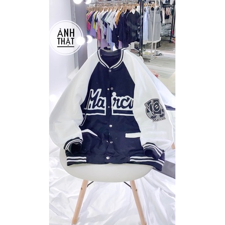 [CÓ ẢNH THẬT] Áo Khoác Bomber Nỉ Ngoại Marcu Unisex Nam Nữ - Áo Khoác Ngoài Ulzzang