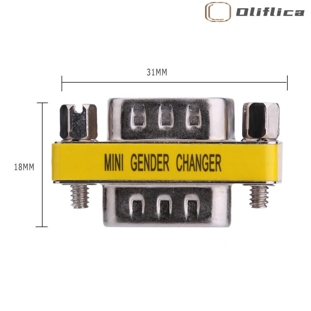 Mới Set 2 Đầu Chuyển Đổi Từ Db9 Sang Rs232 Coupler