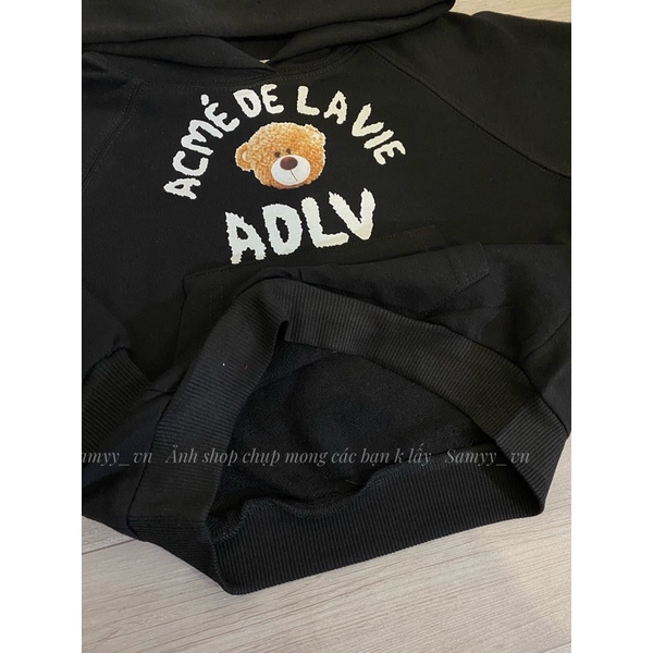 ￼Áo nỉ mũ hoodi Adlv gấu cho bé trai, gái, áo unisex cho bé , Samyy_vn