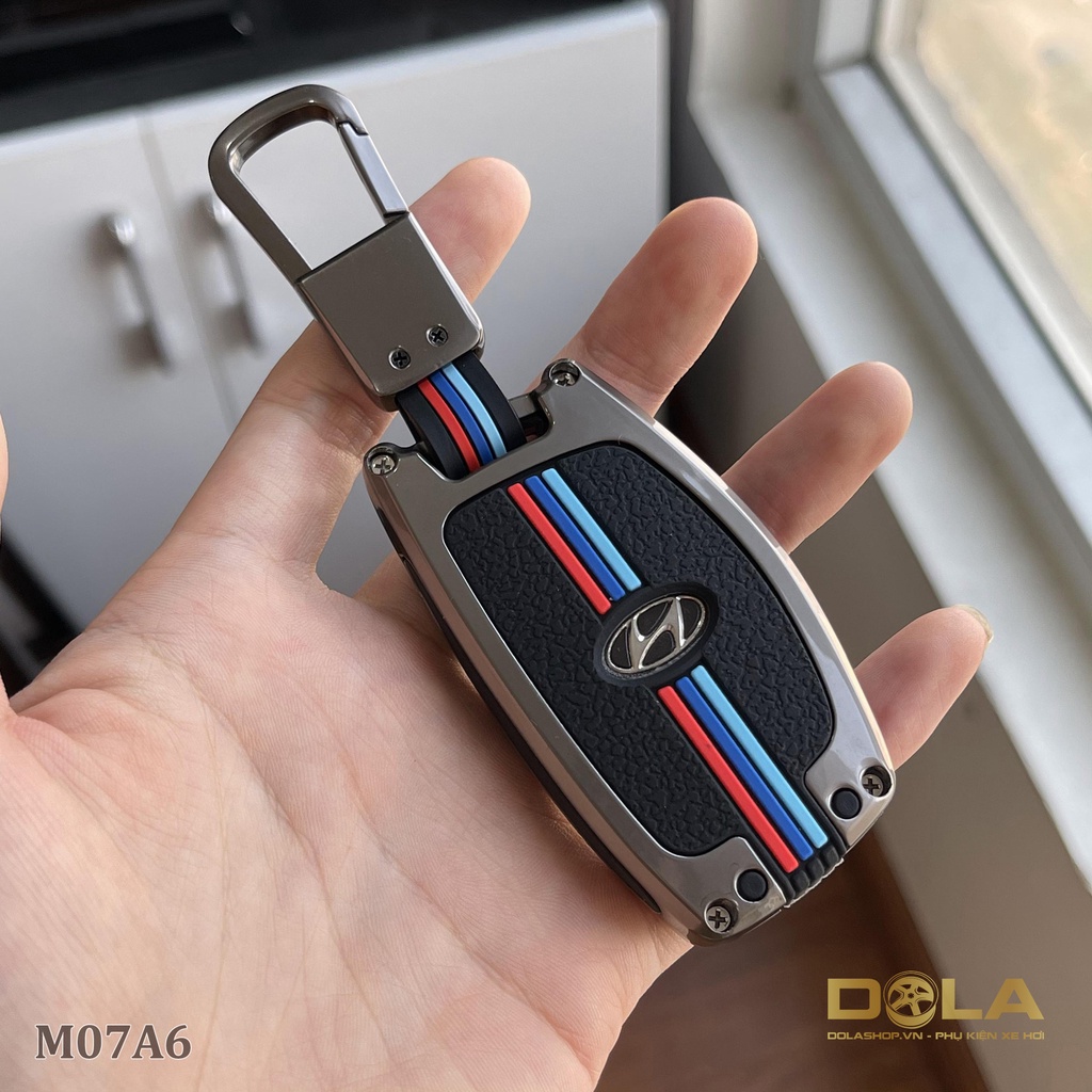Vỏ ốp khoá xe hơi - Bọc chìa smartkey ô tô Hyundai Tucson, i10, Elantra