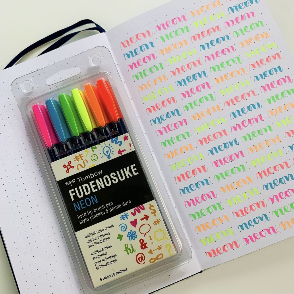 Bộ 6 Màu Neon Fudenosuke TomBow