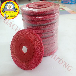 Nỉ đánh bóng inox 100mm (3 -5miếng), xơ dừa, nỉ xám, trắng, đỏ (sẵn hàng)