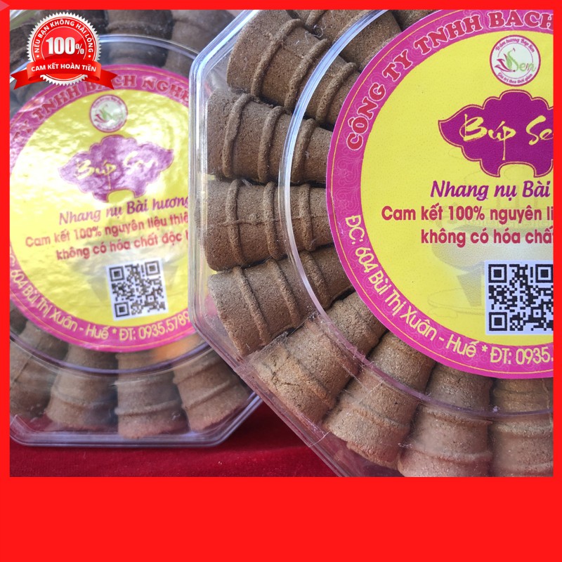 [Hương Nụ Sạch] Hương Nụ Bài Sạch Búp Sen Huế dùng lư xông hộp 40 viên phổ thông - Hương Bài Sạch Búp Sen