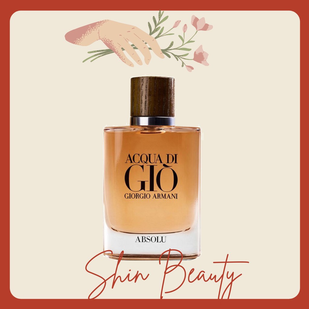 Nước Hoa  𝑨𝒄𝒒𝒖𝒂 𝑫𝒊 𝑮𝒊𝒐̀ 𝑨𝒃𝒔𝒐𝒍𝒖_Hương Thơm Lịch Lãm Cho Người Đàn Ông Thích Mùi Gỗ