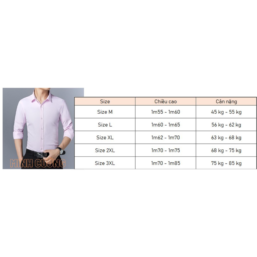 Áo sơ mi nam trơn tay dài, dáng ôm slimfit, phong cách Thời trang nam Hàn Quốc | BigBuy360 - bigbuy360.vn