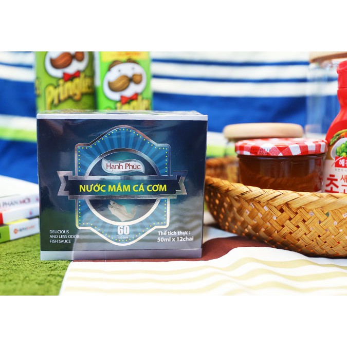 10 chai nước mắm Hạnh Phúc nhí 60 độ đạm - 1 lốc