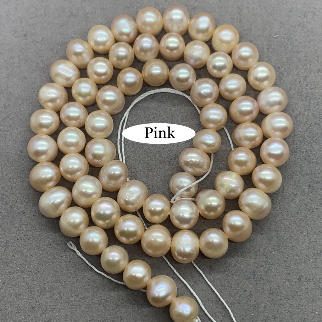 Chuỗi ngọc trai nước ngọt 9 kịc cỡ 3 màu lựa chọn