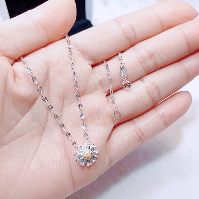 DÂY CHUYỀN MẶT HOA CÚC HOẠ MI SIÊU XINH - TRANG SỨC BẠC