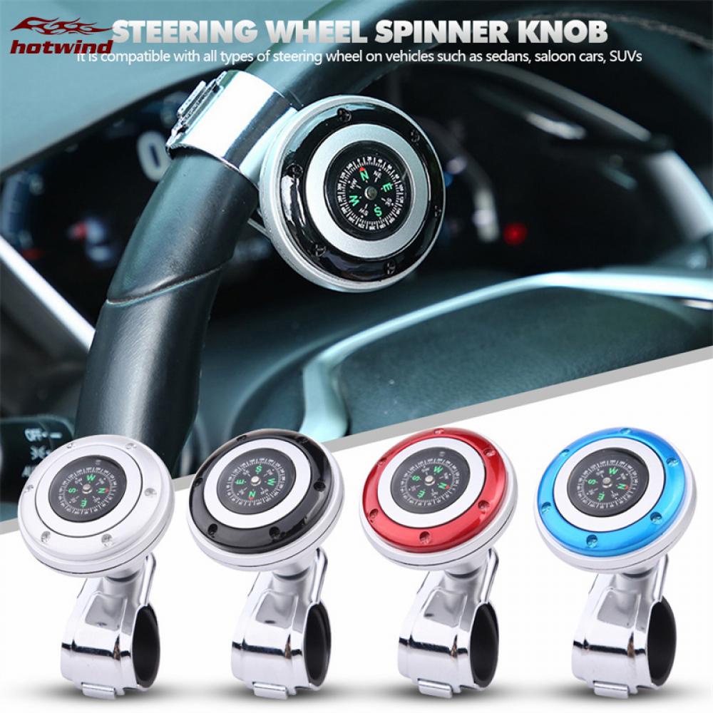 Núm Xoay Vô Lăng Xe Hơi Hw Có La Bàn 360° Tay Cầm Điện Tăng Cường Bóng