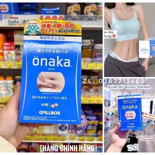 Viên giảm mỡ bụng Onaka 60 viên Nhật Bản