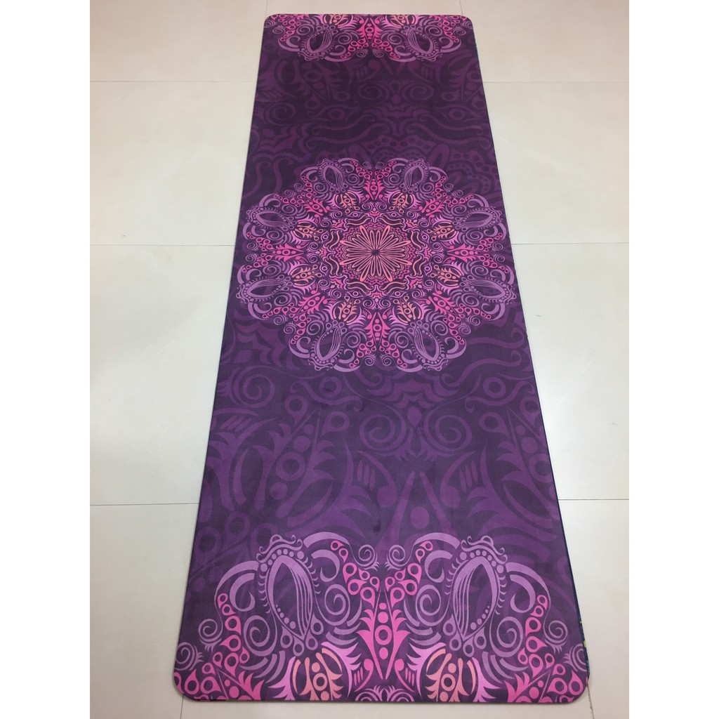 Thảm Du Lịch Yoga Hoa Văn Gập Gọn Hoạ Tiết 3D