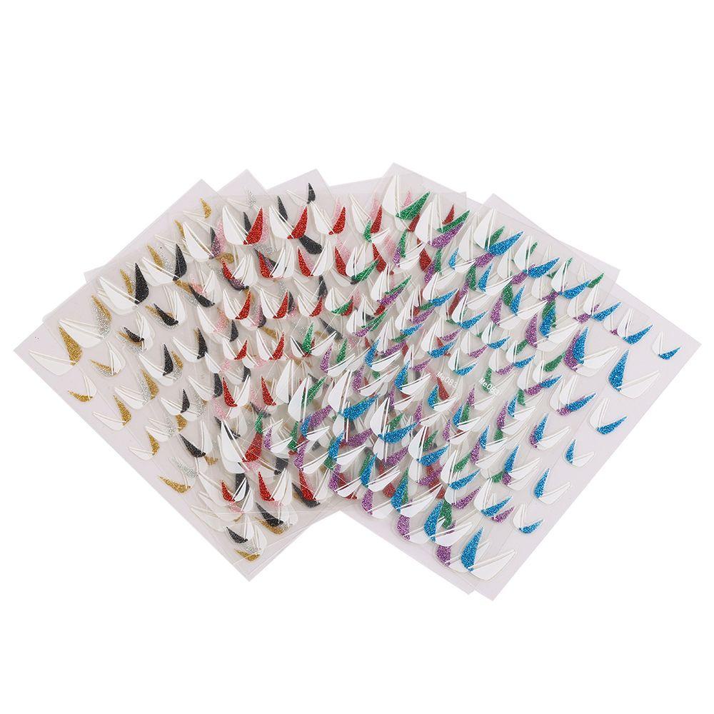 BEAUTY Sticker Dán Móng Nghệ Thuật 3D Nhiều Màu Sắc Lấp Lánh