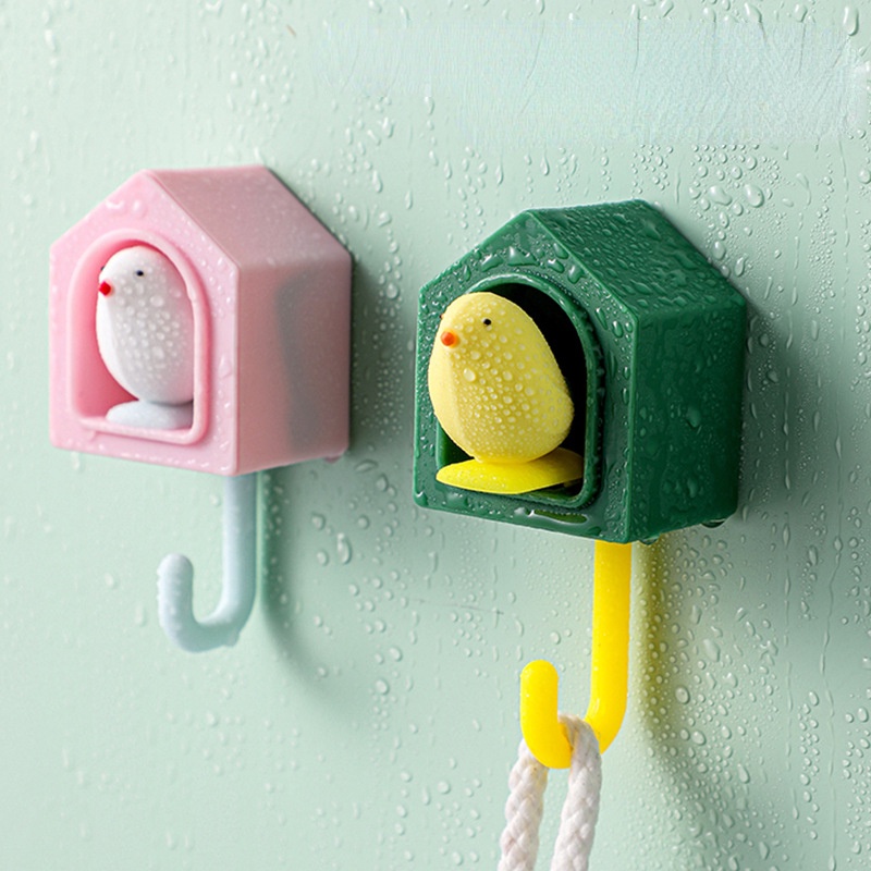 Móc Treo Khăn Tắm Gắn Tường Hình Chú Chim Độc Đáo Tiện Dụng