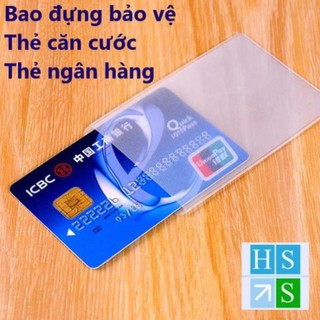 Combo 10 Bao đựng thẻ ngân hàng ATM , Túi đựng thẻ căn cước công dân , bằng lái xe chống chày xước , bay màu bảo vệ thẻ