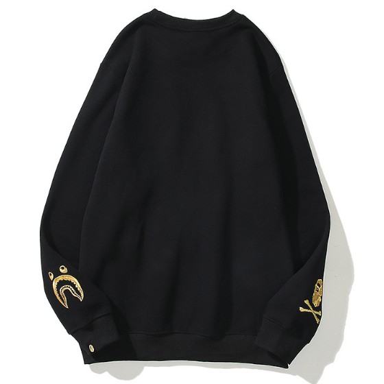 Mới Áo Sweater BAPE A Bathing Ape Cổ Tròn Hoạ Tiết Rằn Ri Unisex SS1