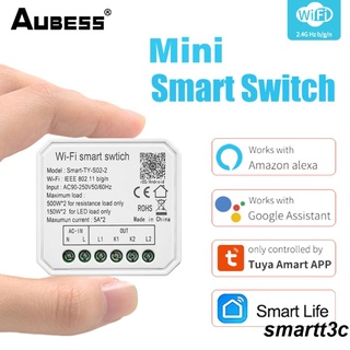 Ready Tuya WiFi Smart Switch Module 1/2 Gang Wireless Remote Switch APP/Voice Control Work With Smart Life Alexa Google Home smar