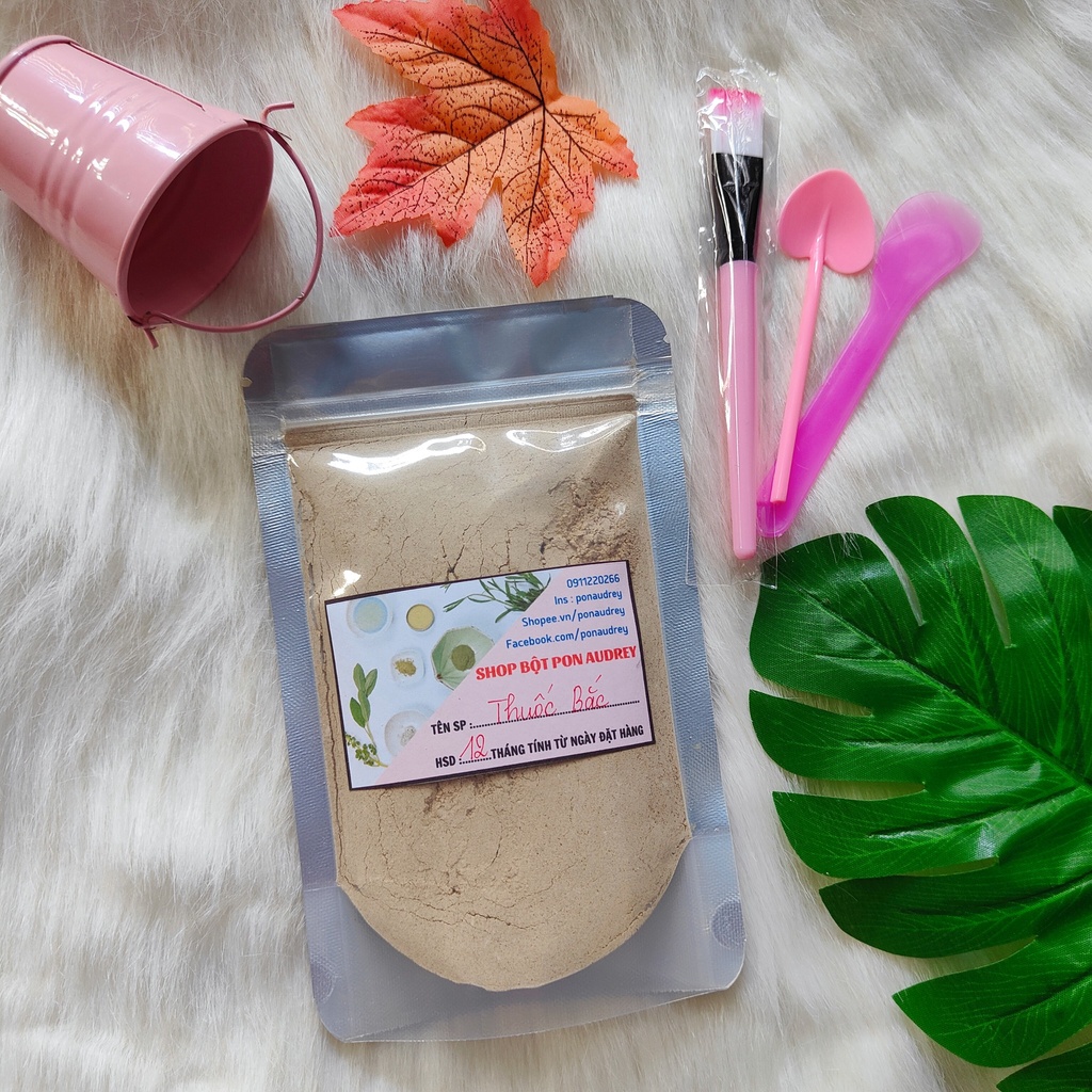 Bột Thuốc Bắc 24 Vị Nguyên Chất Dưỡng Da - Dùng Đắp Mặt & Tắm Trắng Body