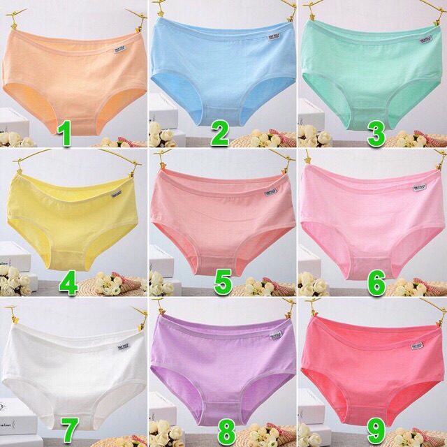 Quần Lót Cotton Màu Trơn_ Quần Lót Nữ Cotton Pulo Xuất Mỹ ( Size Từ 38-68kg ) | BigBuy360 - bigbuy360.vn