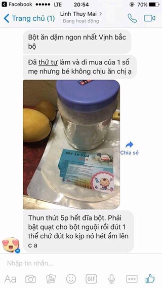 Bột ăn dặm Cầu Bình An 500gr.
