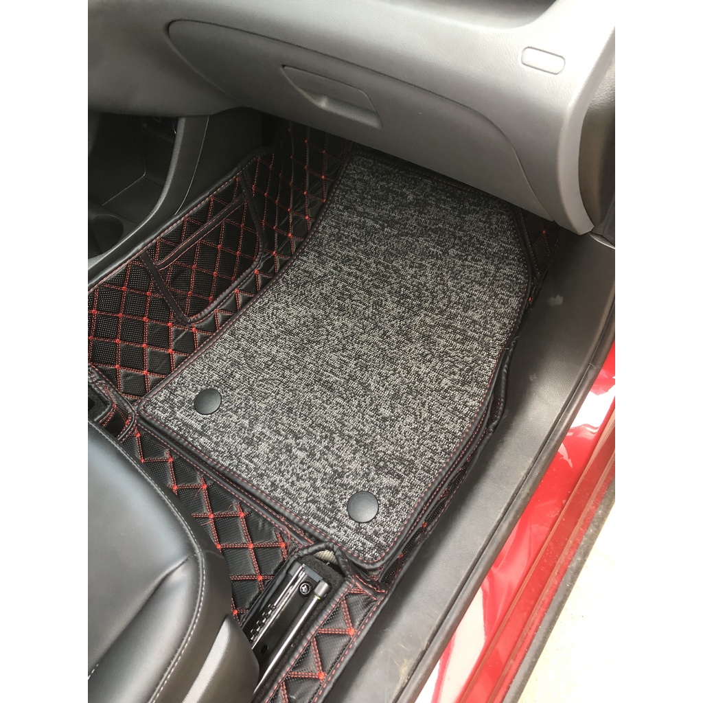 Thảm lót sàn ô tô 6D Vinfast Fadil chống nước, không mùi, phủ kín 90% sàn xe