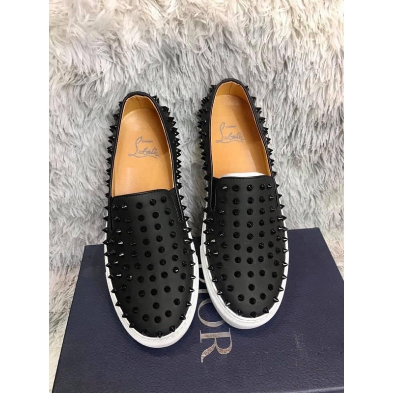 Giầy Slip on Nam VLTN đính Đinh[freeship]_Giầy lười da tán đinh cho nam NEW | BigBuy360 - bigbuy360.vn