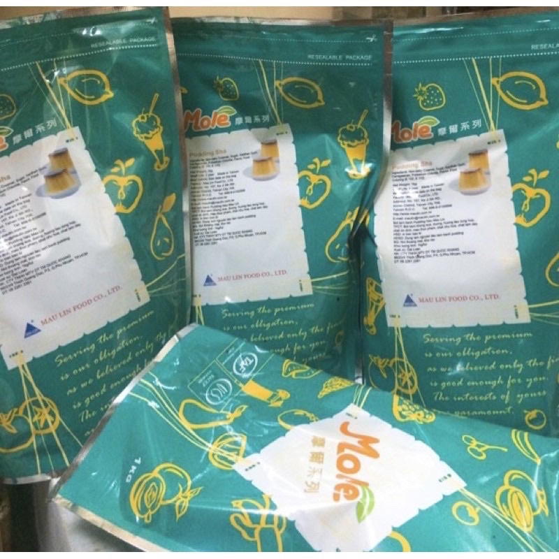 Bột Pudding trứng Mole Maulin 100gr ( Tách lẻ túi 1kg)