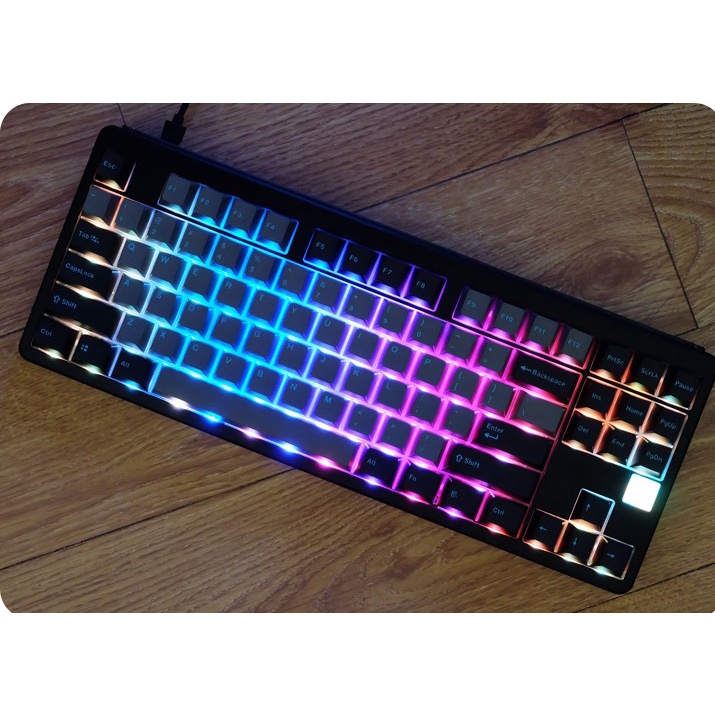 Keycap Graphite Green màu xanh than chì | Cấu hình OEM PBT Keycaps 123 phím phù hợp với bàn phím cơ 64/84/104