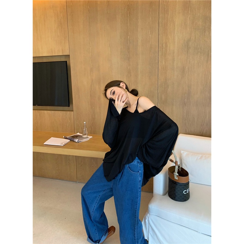 Áo Thun Nữ Tay Dài Cổ Tròn Thời Trang Hàn