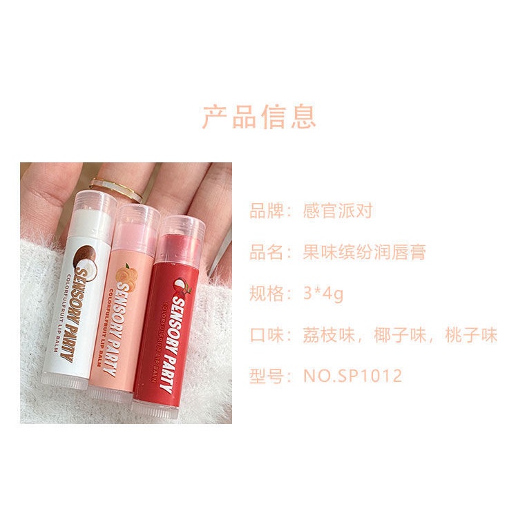 Son Dưỡng Môi Hương Trái Cây Đổi Màu Dưỡng Ẩm Chống Khô Môi
