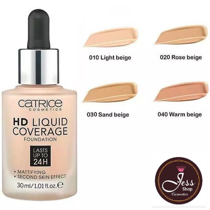 Kem nền Catrice HD liquid coverage foundation 24H