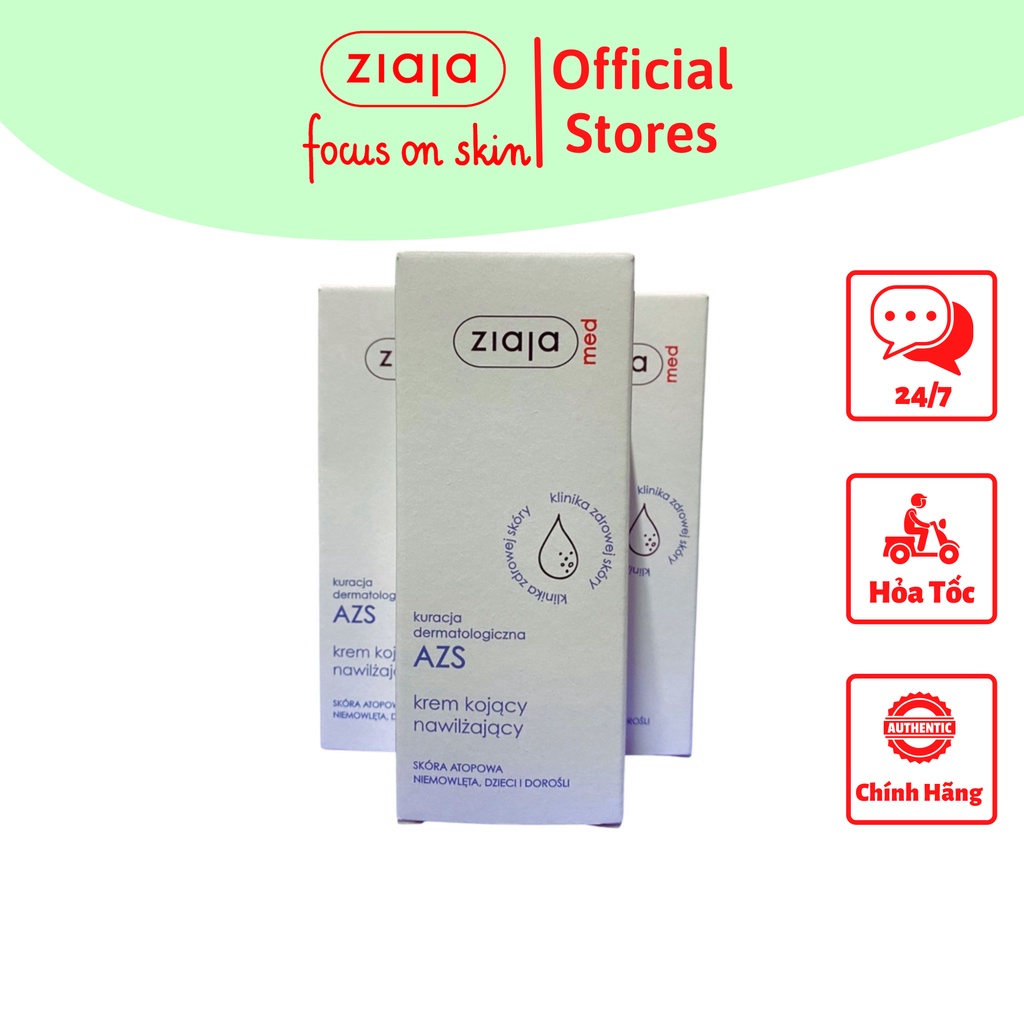 Kem Dưỡng Ẩm Chuyên Sâu Dành Cho Da Dầu Mụn Ziaja Med Atopy (50ml)